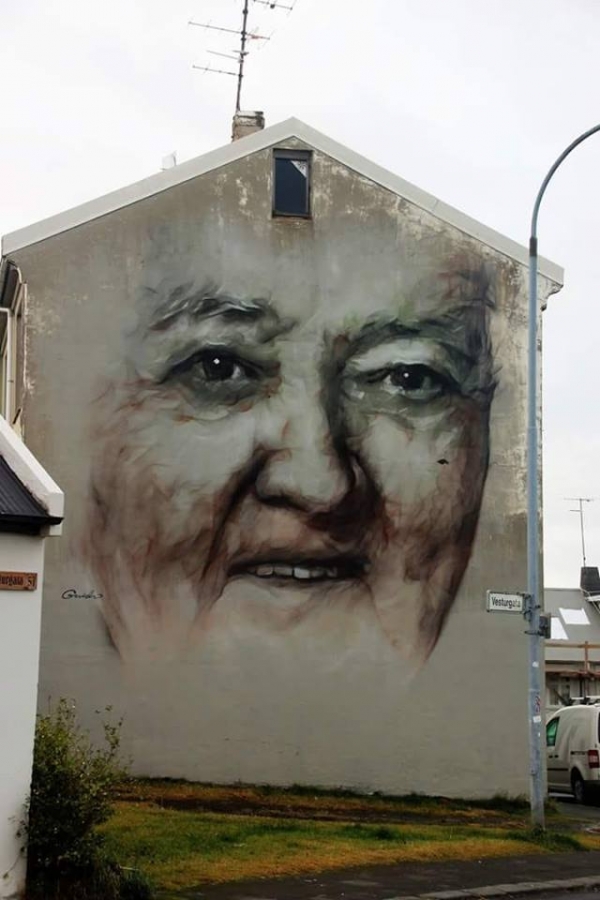 Reykjavik street art, Murals, graffiti, Grandi