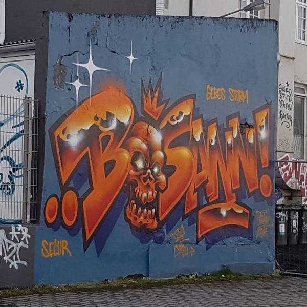 Reykjavik street art, Murals, graffiti, Laugavegur
