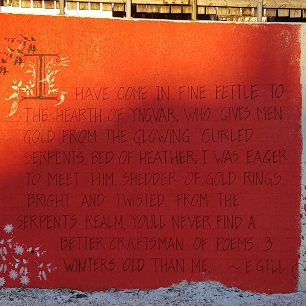 Reykjavik street art, Murals, graffiti, poem